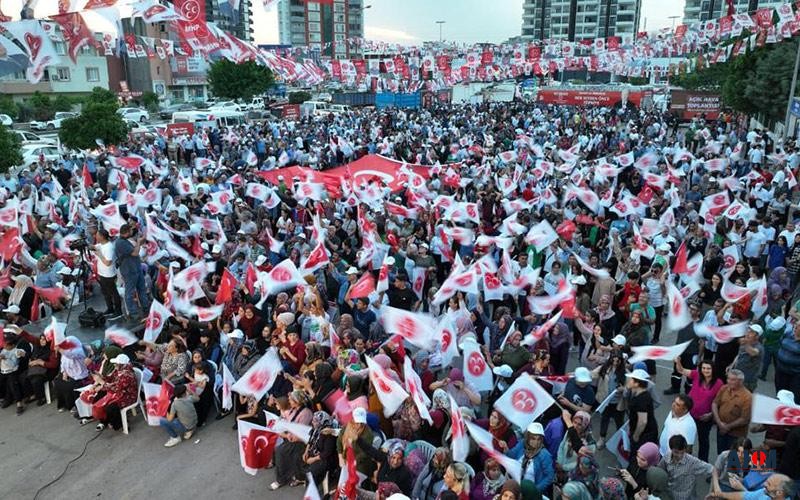 MHP Adana'dan Coşkulu ve Katılımlı Miting